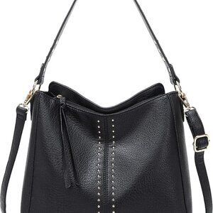 Hobo Bag for Women Vegan Leather Large Capacity Crossbody Shoulder Purse